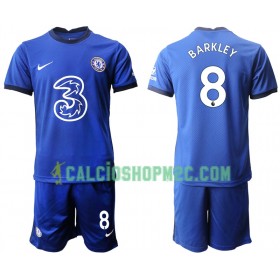Chelsea Ross Barkley 8 Bambino Maglia Prima 2020/2021 Manica Corta (+ Pantaloncini)